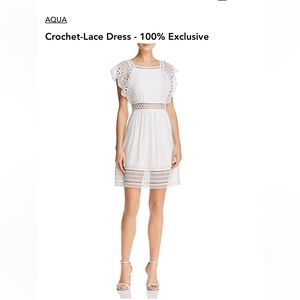 AQUA Bloomingdale’s Exclusive White Dress - XS
